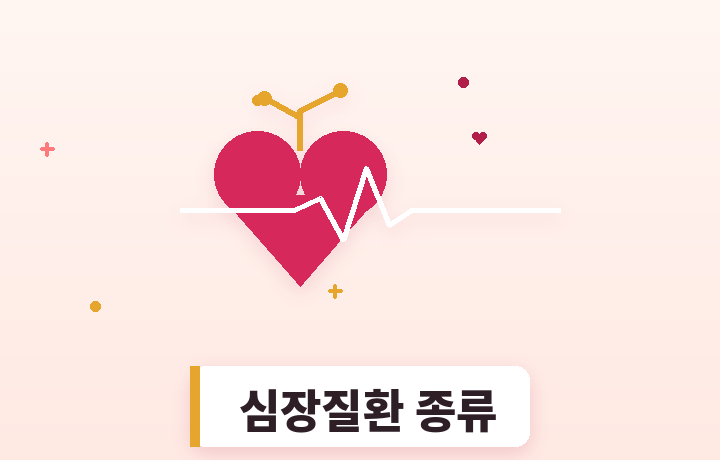 심장질환 종류 - 심장과 혈관 일러스트
